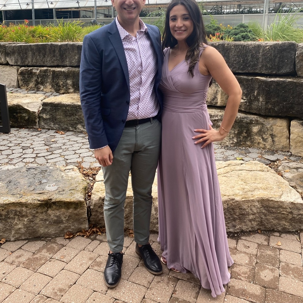 Lavender haze bridesmaid dress